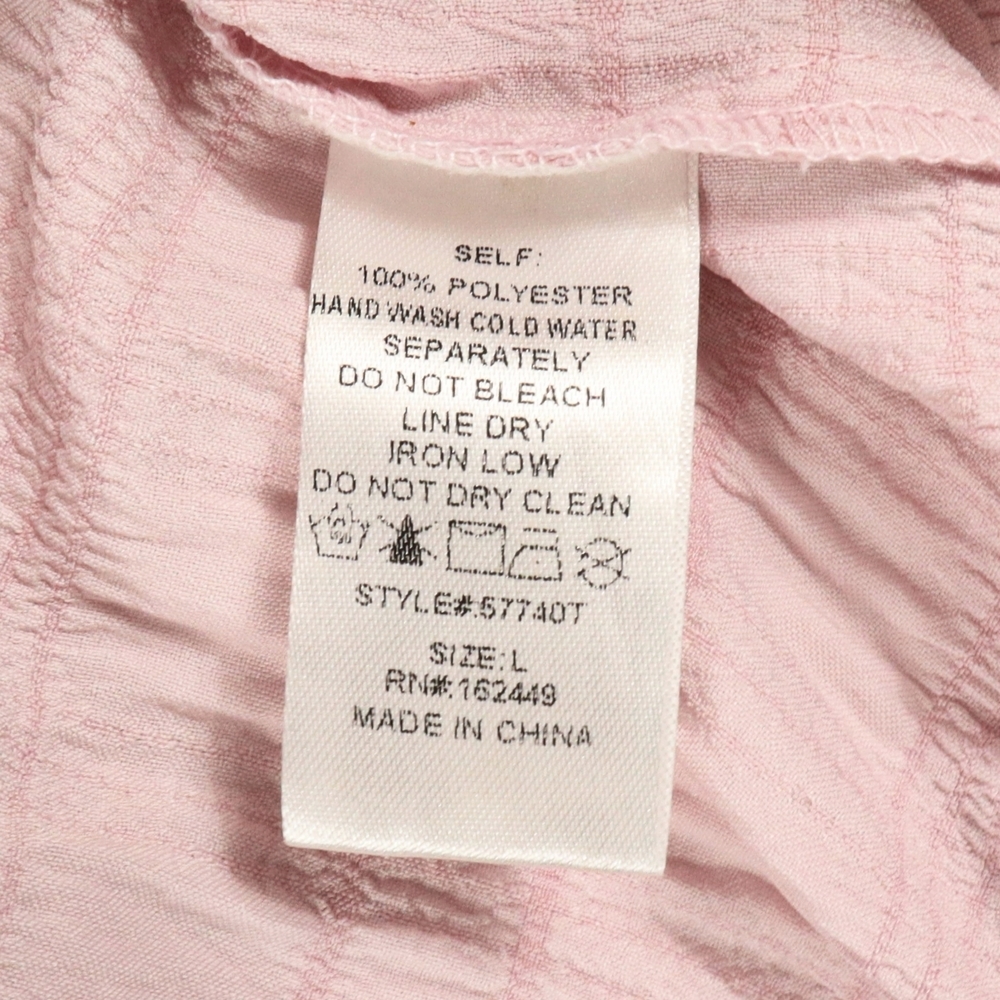Milk & Honey Blouse Women's Pink Ruffle Tiered Size Large - Picture 13 of 13